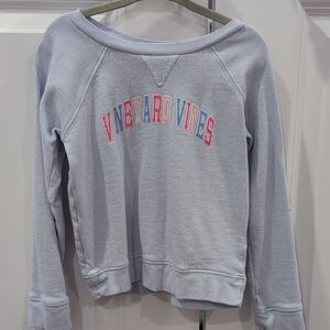 Vineyard Vines Heather Gray Sweatshirt with Colorful Logo